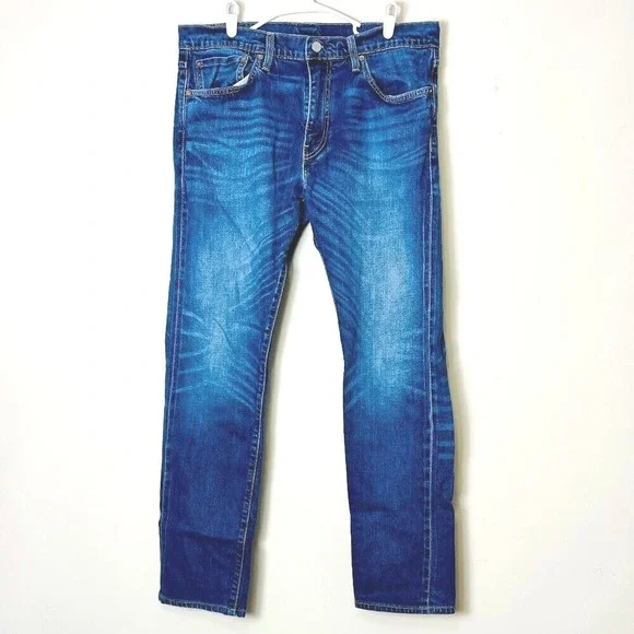 Vtg Levis 511 Premium Straight‎ Big E Jeans Men's 36 Blue Mid Wash Straight Fit